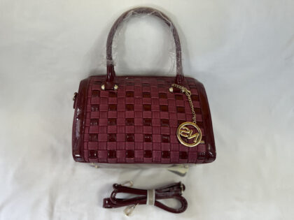 checkered Satchel Bag (red)